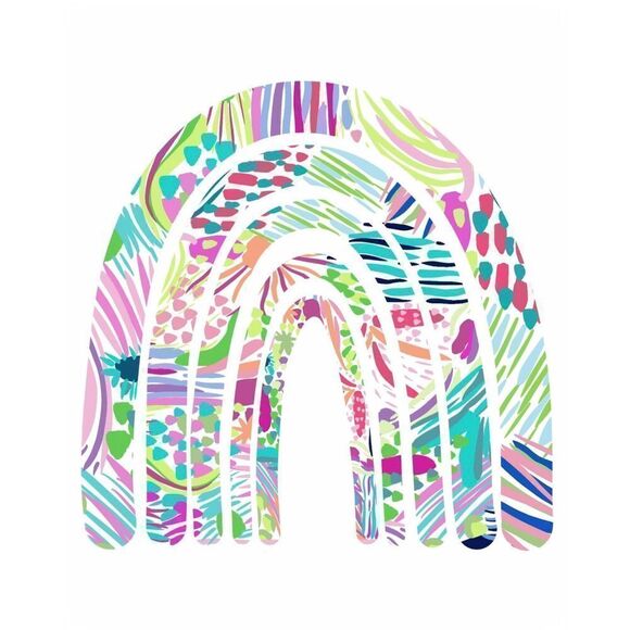 Lilly inspired Rainbow 🌈 Print - Picture 2 of 2